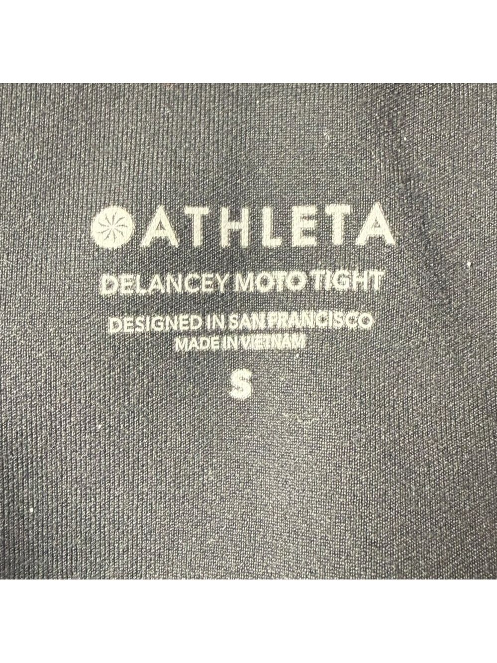 Athleta Women’s Delancey Moto Tight Black Size Small - Picture 5 of 13